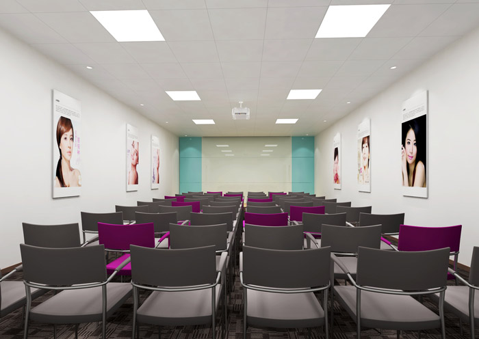 化妝品公司會議室裝修設計效果圖