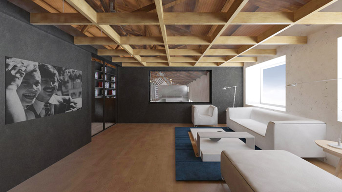 廠房改造洽談區(qū)裝修設(shè)計效果圖