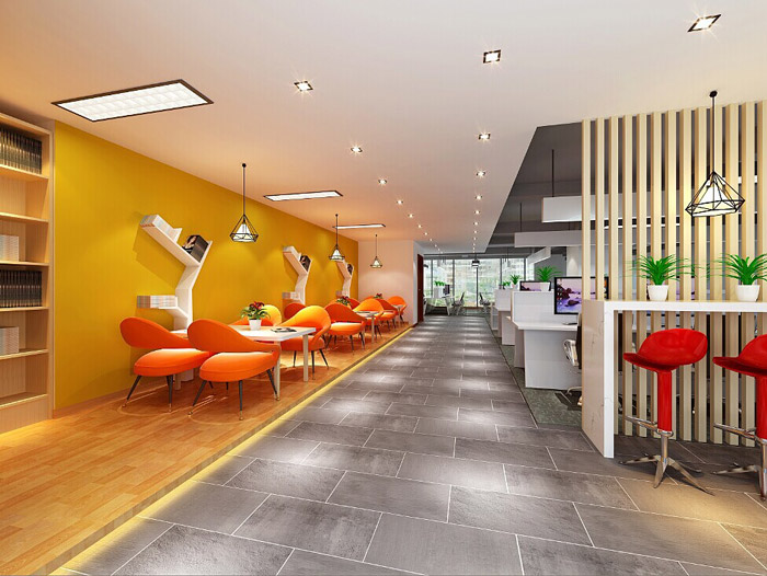 電商科技公司交流區(qū)裝修設(shè)計(jì)效果圖