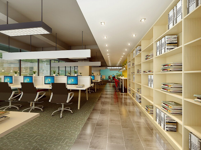 電商科技公司辦公區(qū)裝修設(shè)計(jì)效果圖