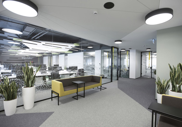 電子科技辦公室接待區(qū)裝修設(shè)計效果圖