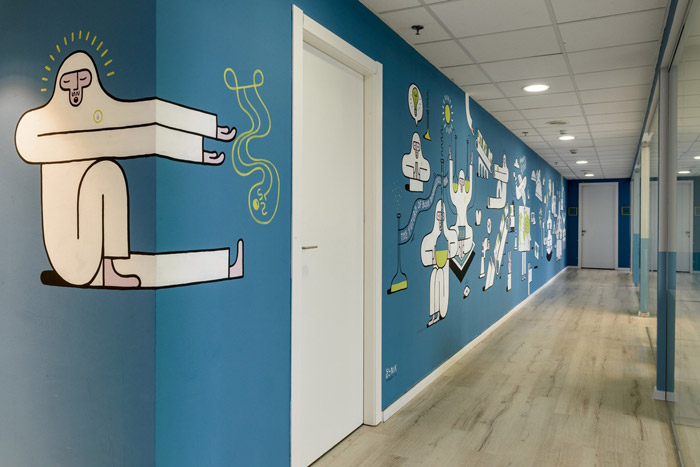 生物技術(shù)公司過道裝修設(shè)計(jì)效果圖