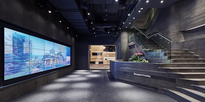 園區(qū)辦公樓入口裝修設(shè)計(jì)效果圖