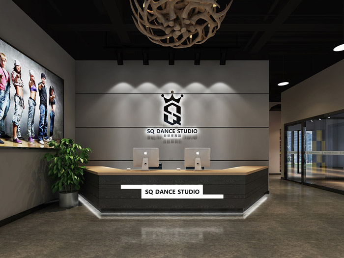 舞蹈培訓(xùn)機構(gòu)前臺裝修設(shè)計效果圖