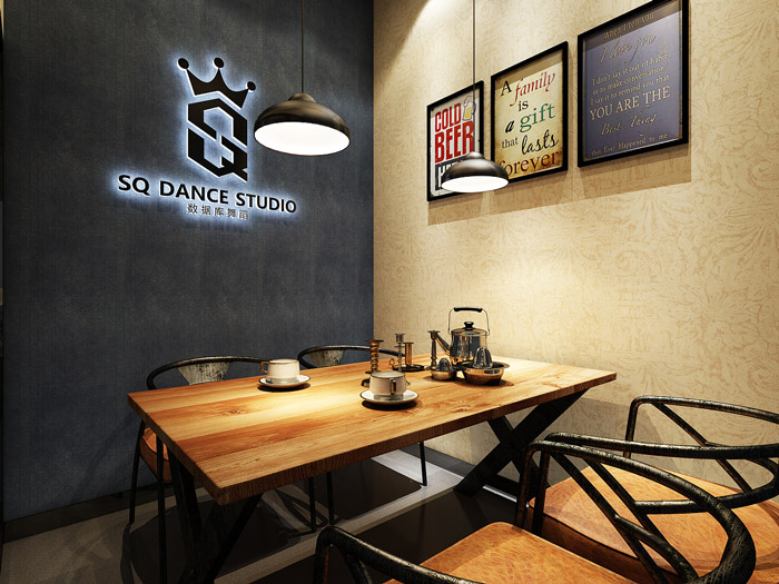 舞蹈培訓(xùn)機構(gòu)接待室裝修設(shè)計效果圖