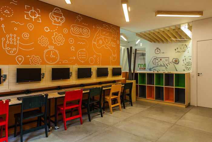 少兒編程培訓(xùn)機構(gòu)培訓(xùn)室裝修設(shè)計效果圖