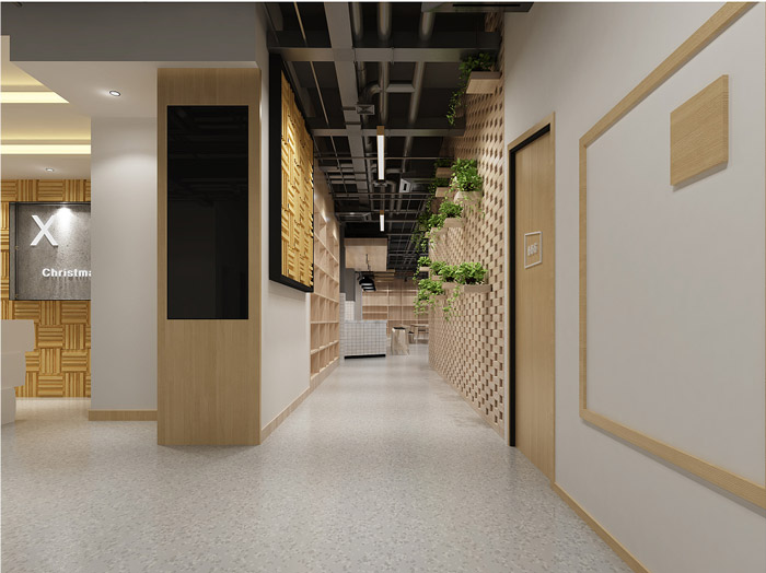 培訓(xùn)機(jī)構(gòu)過道裝修設(shè)計效果圖