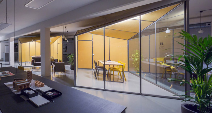 開放式辦公空間交流區(qū)設(shè)計(jì)效果圖