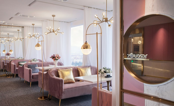 化妝品公司辦公室洽談區(qū)裝修設計效果圖