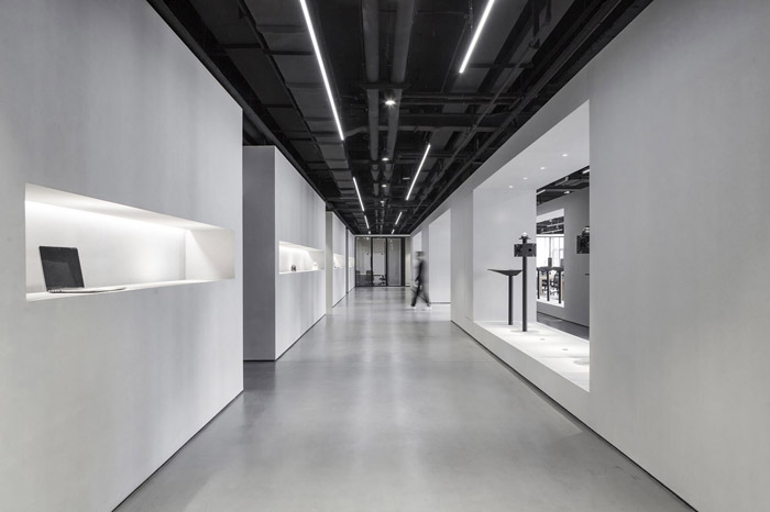 安防公司辦公室過(guò)道裝修效果圖