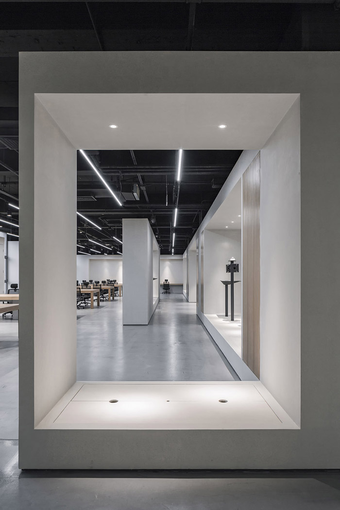 安防公司辦公室辦公區(qū)裝修效果圖