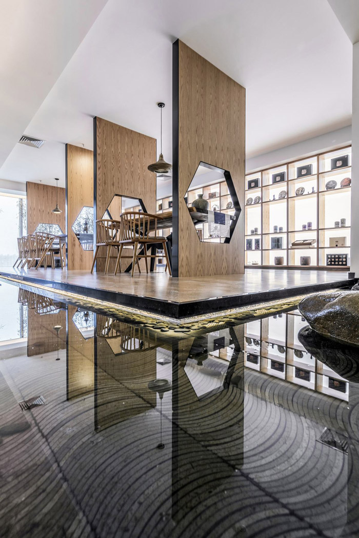 茶業(yè)公司辦公室展區(qū)裝修設(shè)計(jì)效果圖