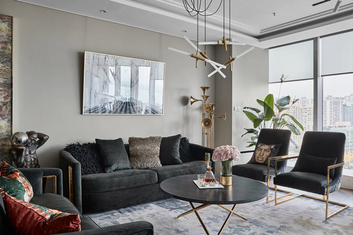 公寓式辦公室接待區(qū)裝修設(shè)計(jì)效果圖