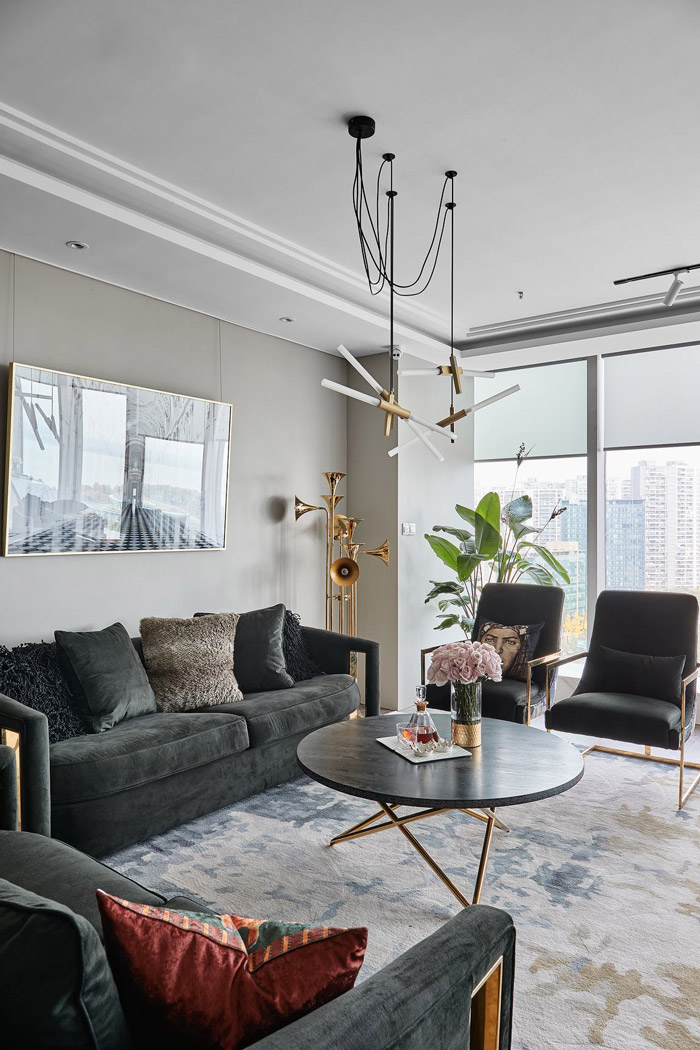 公寓式辦公室接待區(qū)裝修設(shè)計(jì)效果圖