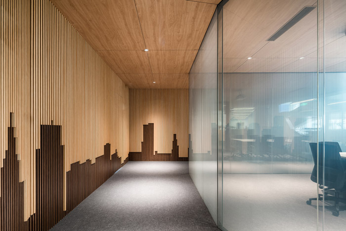 集團(tuán)總部辦公樓過(guò)道裝修設(shè)計(jì)效果圖