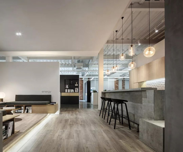 1300平方辦公室茶水間裝修設(shè)計(jì)效果圖