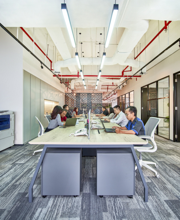 供應商辦公室辦公區(qū)裝修設計效果圖