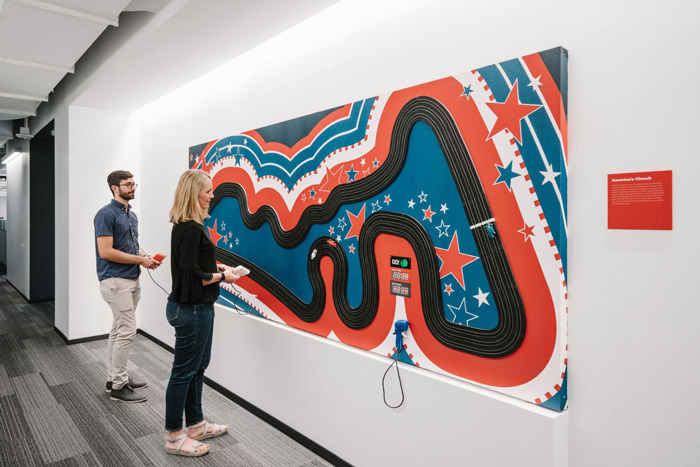 辦公大樓背景墻裝修效果圖