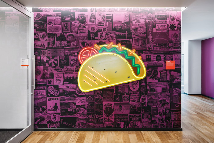 辦公大樓背景墻裝修效果圖