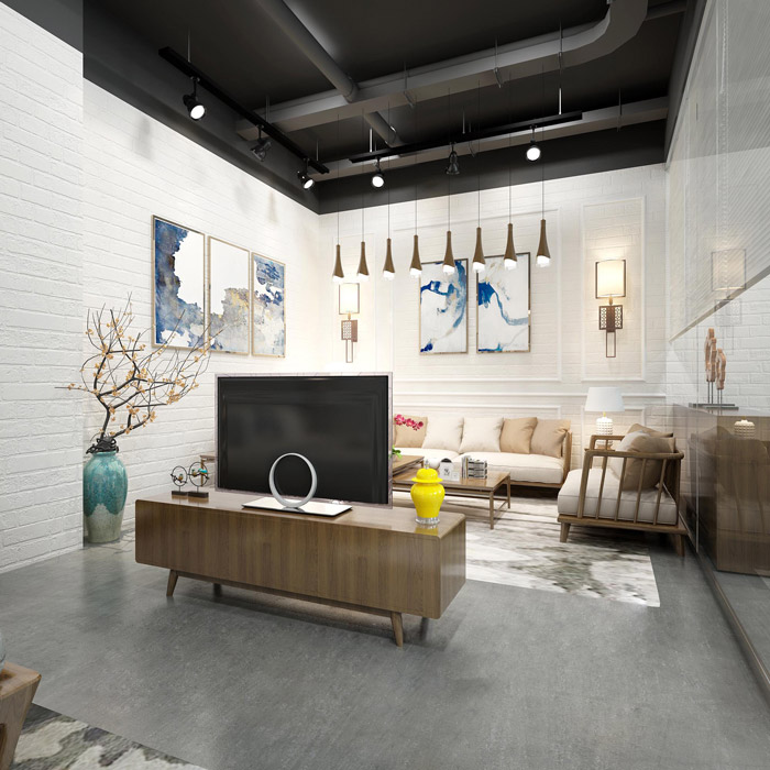 工業(yè)風(fēng)辦公室交流區(qū)設(shè)計(jì)效果圖