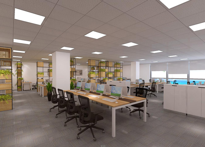 現(xiàn)代簡約辦公室辦公區(qū)設(shè)計效果圖