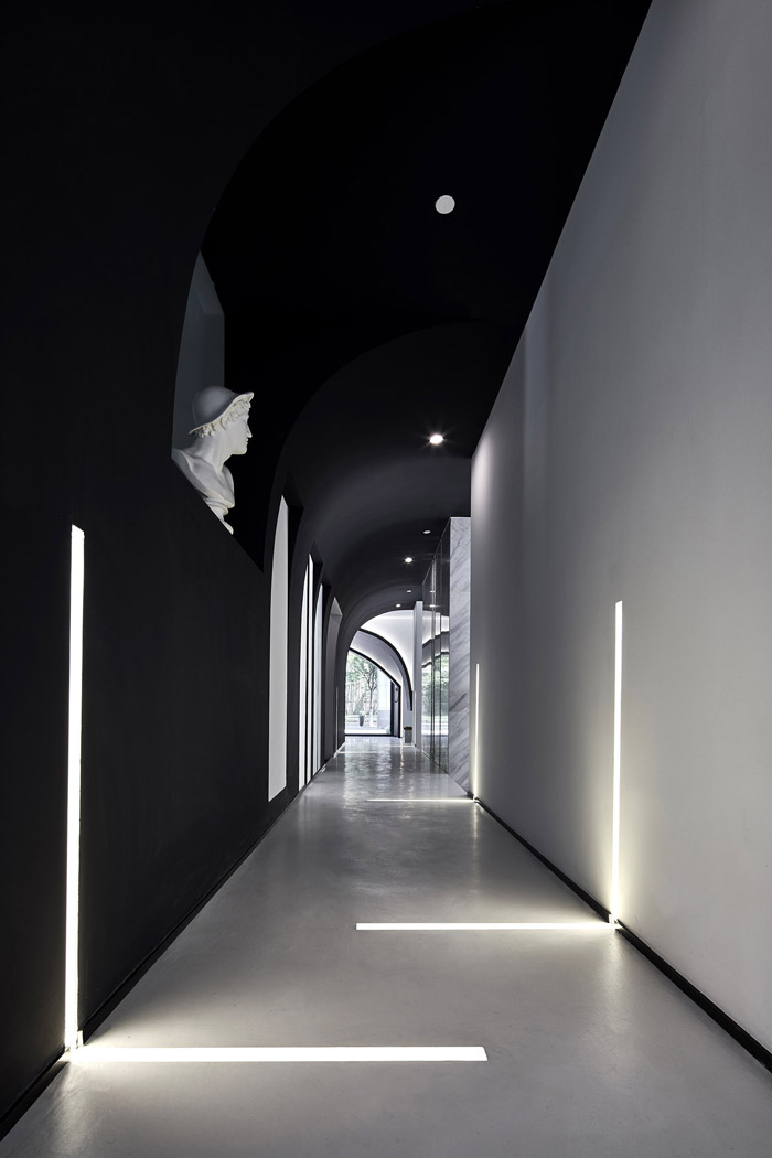 獨棟別墅辦公室過道裝修設(shè)計效果圖