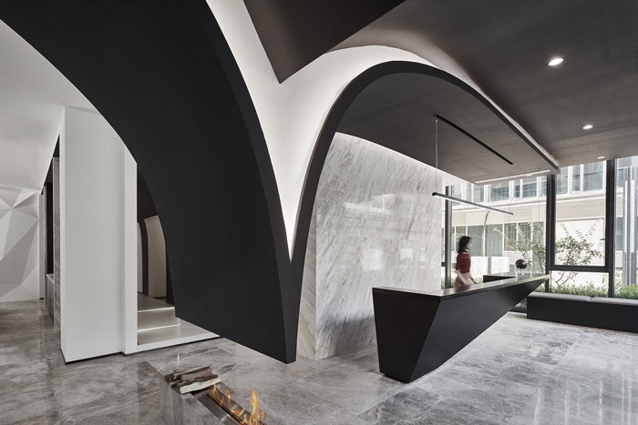 獨棟別墅辦公室大廳裝修設(shè)計效果圖