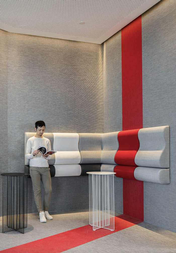 集團辦公樓閱讀區(qū)設計效果圖