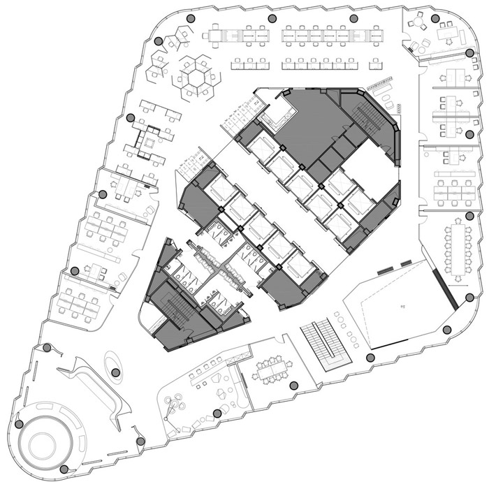 集團辦公樓44層平面圖