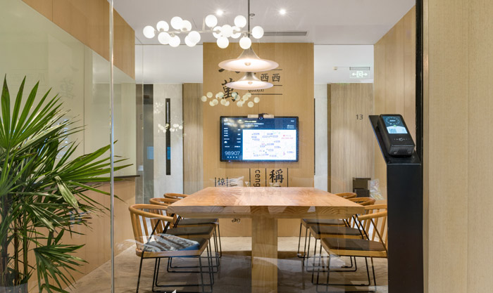 清爽辦公室洽談區(qū)裝修設(shè)計(jì)效果圖