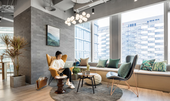 清爽辦公室獨(dú)立區(qū)裝修設(shè)計(jì)效果圖