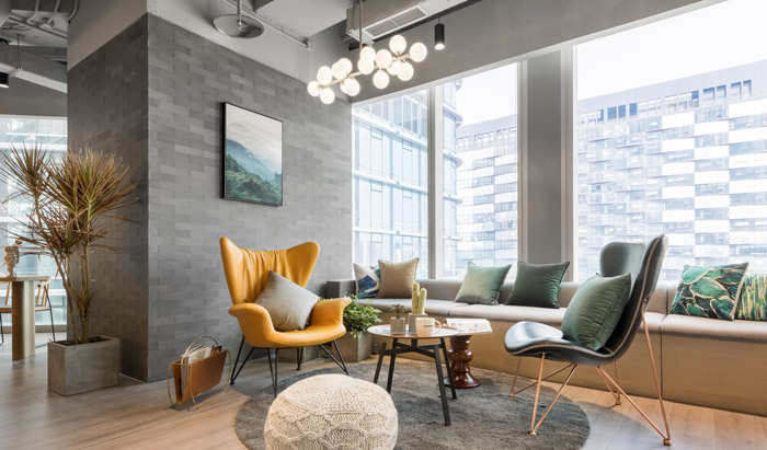 清爽辦公室獨(dú)立區(qū)裝修設(shè)計(jì)效果圖