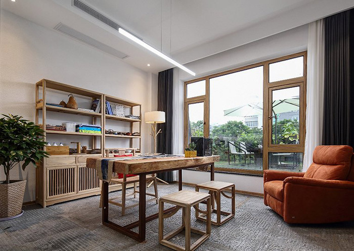 370平方禪意經(jīng)理辦公室裝修效果圖