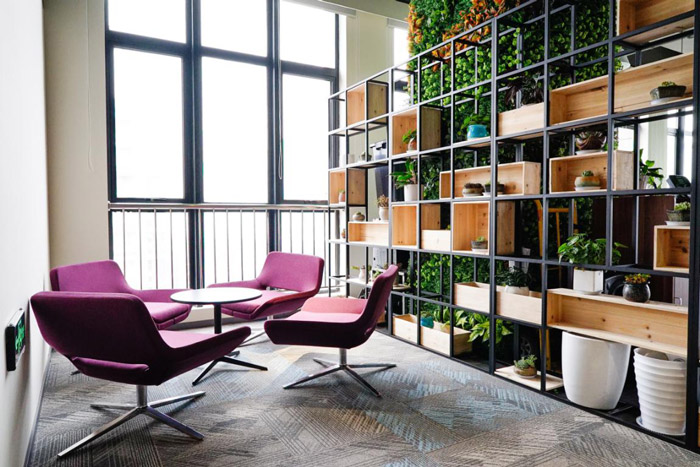 食品公司辦公室交流區(qū)裝修設(shè)計(jì)效果圖