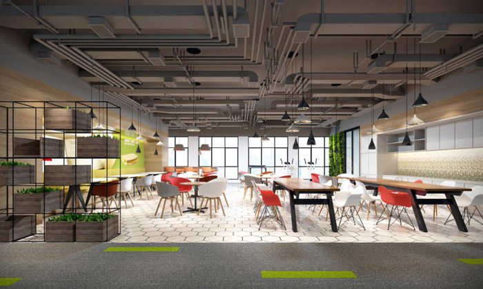食品公司辦公室休息區(qū)裝修設(shè)計(jì)效果圖