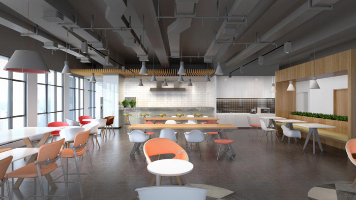 食品公司辦公室休息區(qū)裝修設(shè)計(jì)效果圖