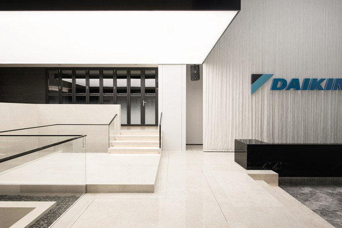 總部辦公樓前臺裝修效果圖