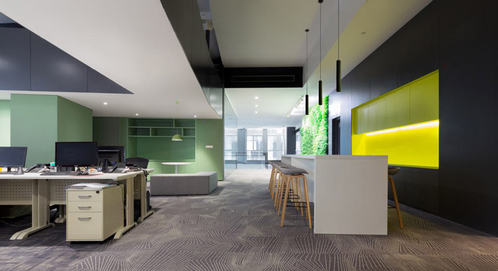 總部辦公樓辦公區(qū)裝修效果圖