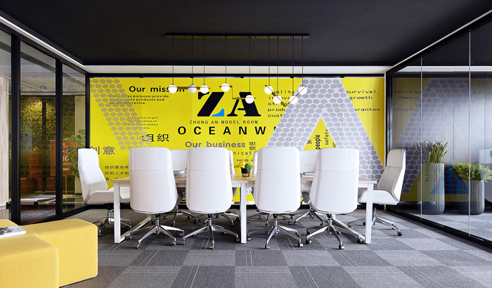 科技公司寫字樓會議室裝修效果圖