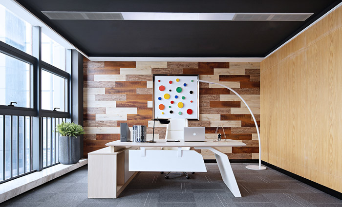 科技公司總經(jīng)理辦公室裝修效果圖