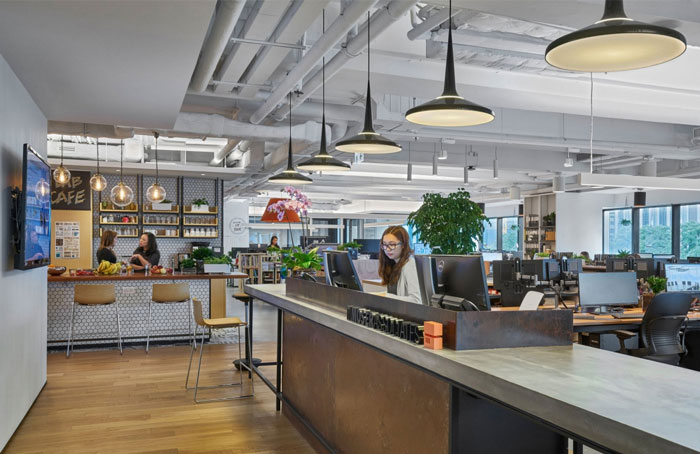 分公司辦公室進門區(qū)設(shè)計效果圖