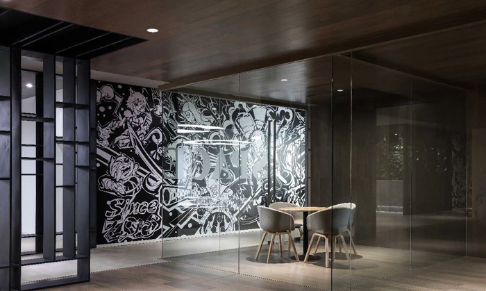 it公司辦公室接待區(qū)設(shè)計(jì)效果圖