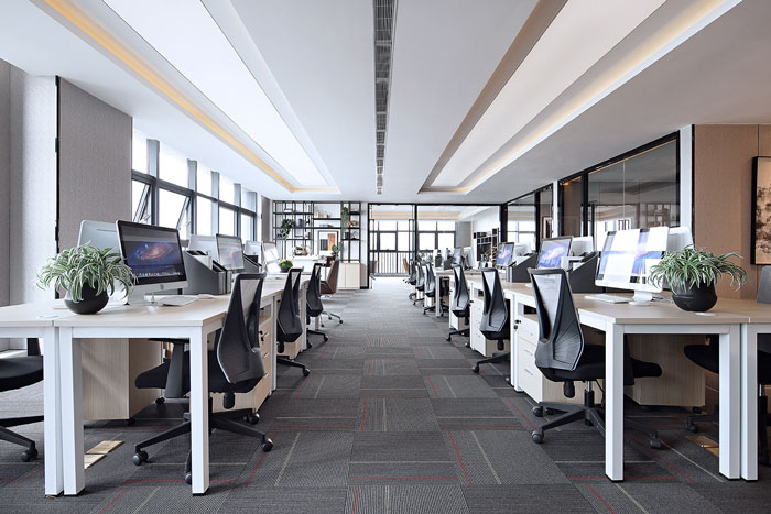 公司寫字樓辦公區(qū)裝修效果圖