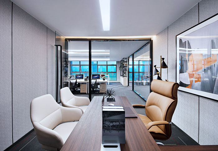 公司寫字樓經(jīng)理辦公室裝修效果圖