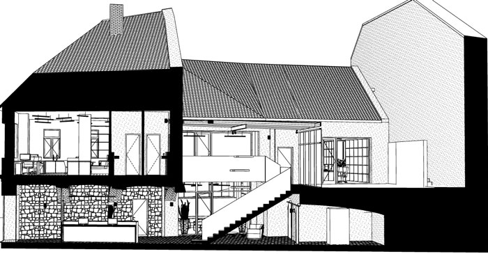 舊廠房辦公室裝修設(shè)計(jì)剖面圖