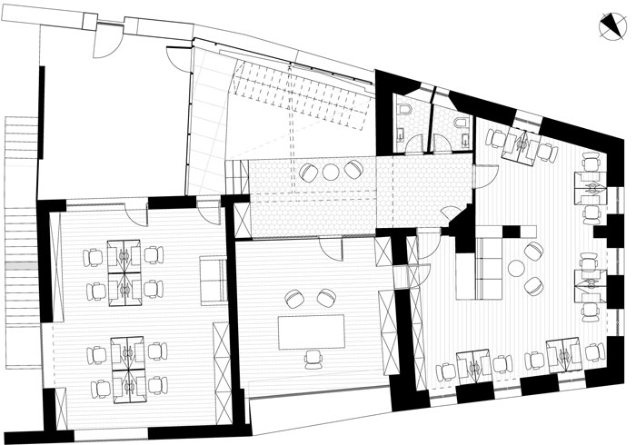 舊廠房辦公室二層平面圖