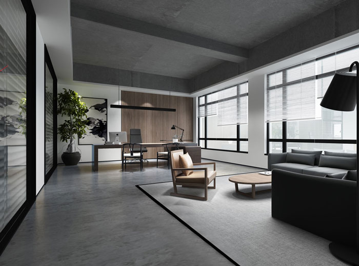 商務(wù)總經(jīng)理辦公室裝修效果圖