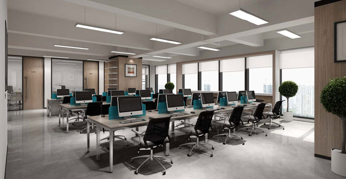 食品公司辦公室辦公區(qū)設(shè)計效果圖