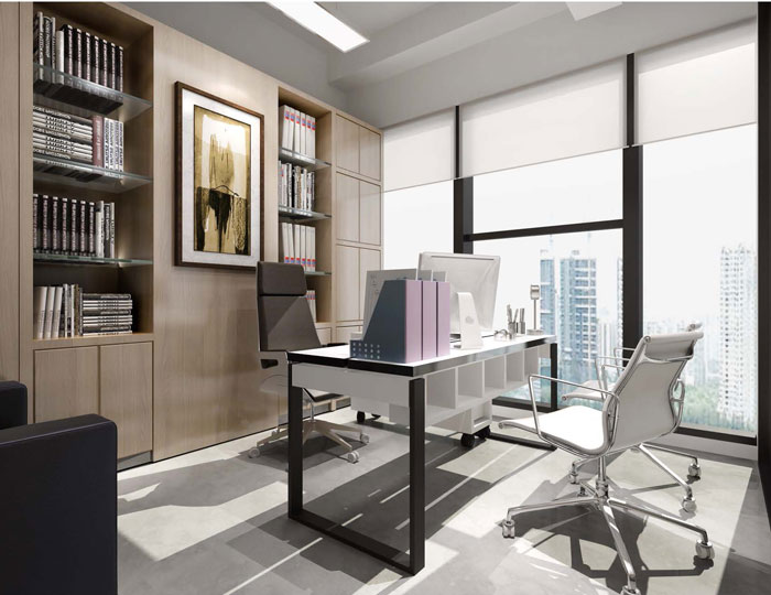 食品公司總經(jīng)理辦公室設(shè)計效果圖