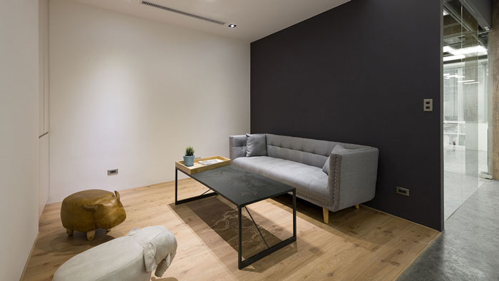 鞋業(yè)公司辦公室交流區(qū)裝修效果圖